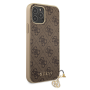 Apple iPhone 12 Pro Max Guess Charms Telefon Hülle braun