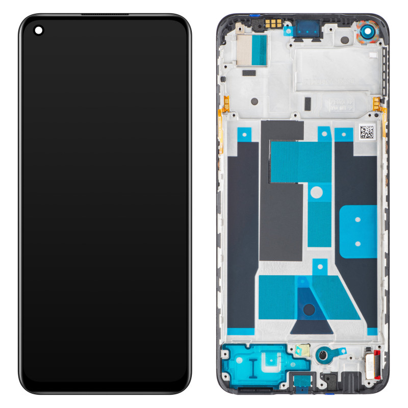 Realme 9 LCD + touch screen + front panel black - original