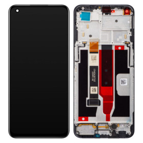 Realme 8 5G LCD displej + dotyková plocha + rám černá - originál