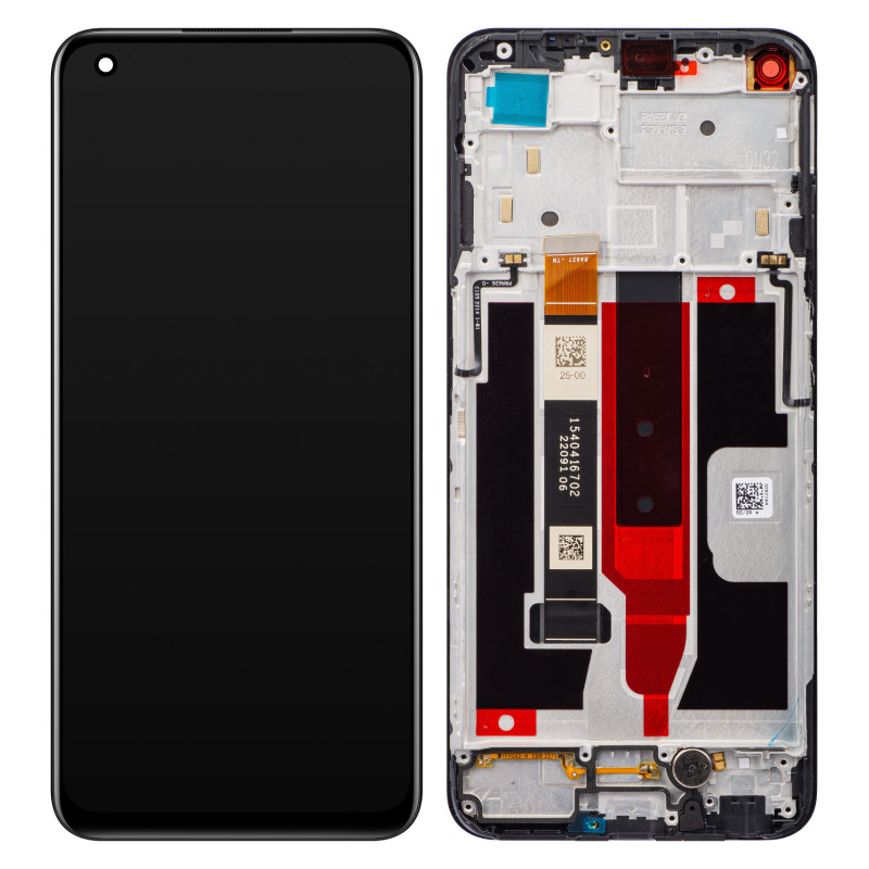 Realme 8 5G LCD + touch screen + front panel black - original