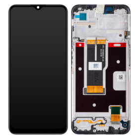 Realme C31 LCD + touch screen + front panel black - original