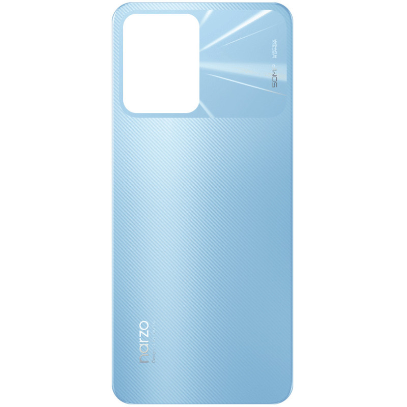 Realme Narzo 50A Prime Batterie / Akkudeckel blau - original