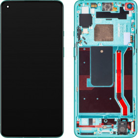 OnePlus 8T LCD displej + dotyková plocha + rám Aquamarine Green - originál