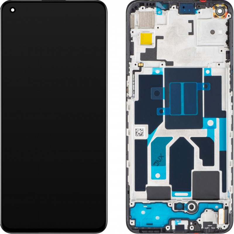 OnePlus Nord CE 5G LCD kijelző + érintő +keret Charkoal Ink - eredeti