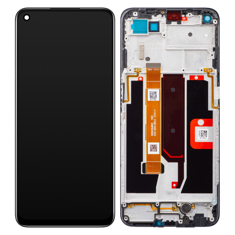 Oppo A74 5G / A54 5G LCD displej + dotyková plocha + rám černá - originál