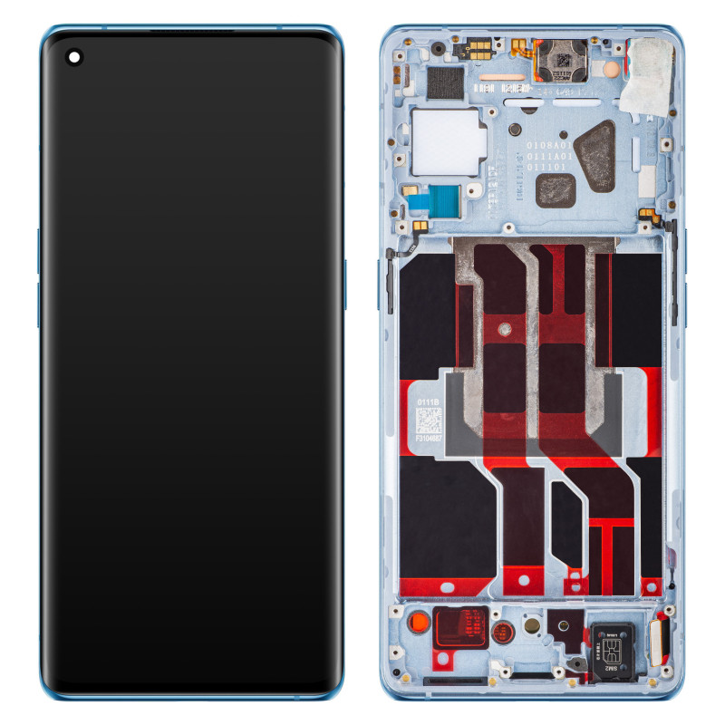 Oppo Reno6 Pro 5G (Snapdragon) / Reno6 Pro+ 5G LCD displej + dotyková plocha + rám Arctic Blue - originál