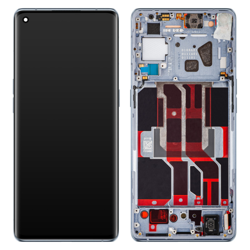 Oppo Reno6 Pro 5G (Snapdragon) / Reno6 Pro+ 5G LCD displej + dotyková plocha + rám Lunar Grey - originál