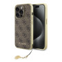 Apple iPhone 15 Pro Guess 4G Charms Case braun