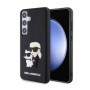 Samsung Galaxy S24+ Karl Lagerfeld 3D Rubber Karl and Choupette Case fekete