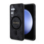 Samsung Galaxy S24 Guess PU Leather 4G Colored Ring MagSafe Case schwarz