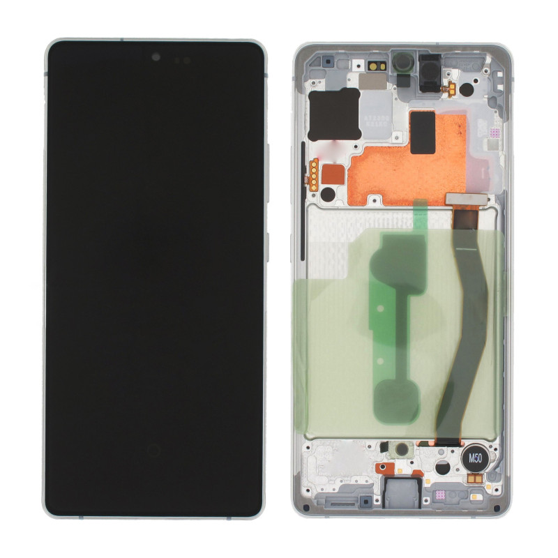 Samsung Galaxy S10 lite SM-G770F LCD + touch screen + front panel Prism Silver / White - original
