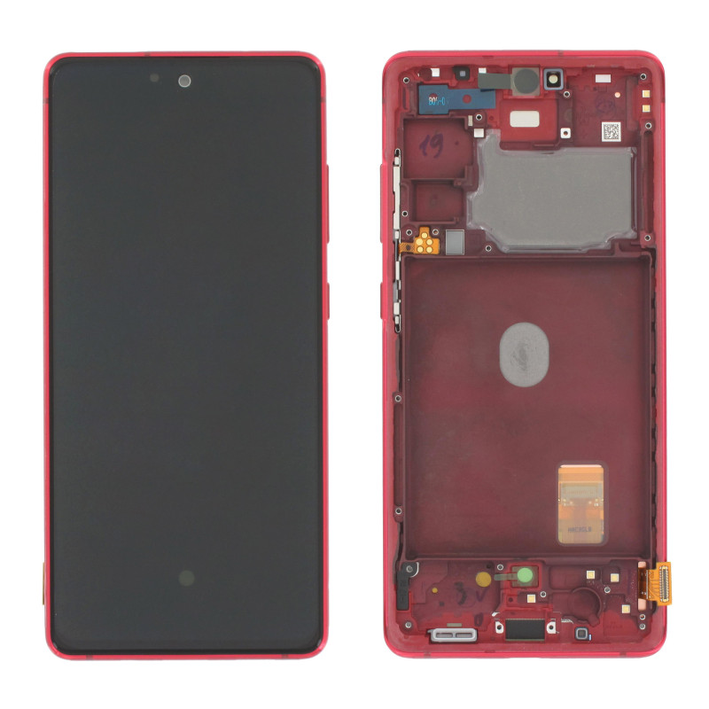 Samsung Galaxy S20 FE 5G/4G 2020 (SM-G780F) LCD + touch screen + front panel Cloud Red + Antenna - original