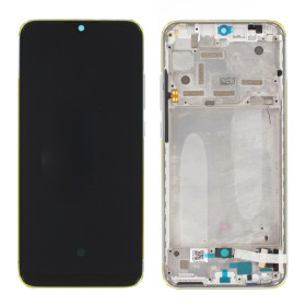 Xiaomi Mi A3 LCD + touch screen + front panel silver - original