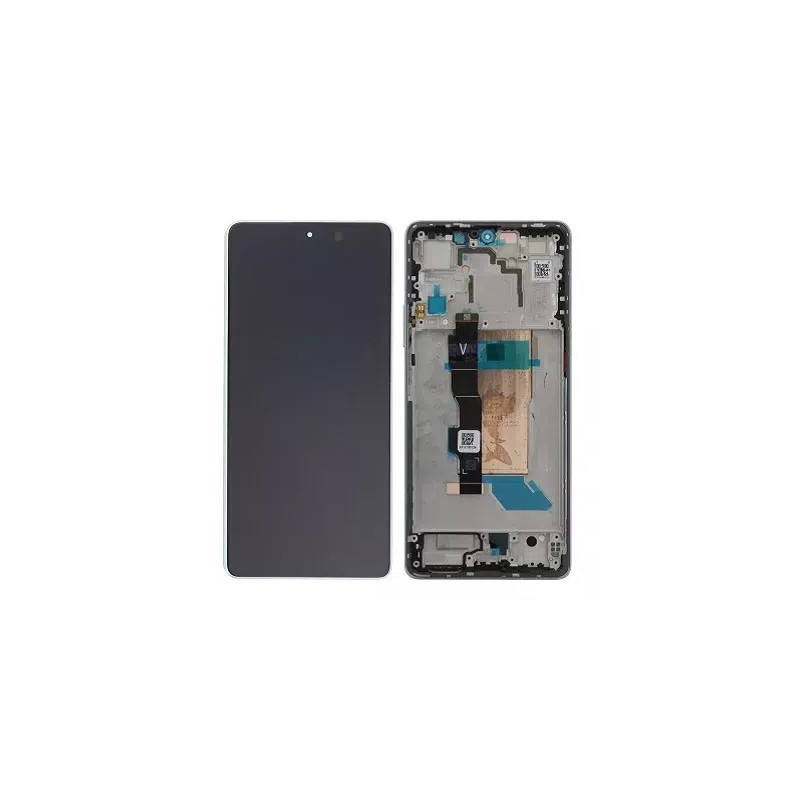 Xiaomi Poco F5 / Redmi Note 12 Turbo (5G) (2023) LCD displej + dotyková plocha + rám biela - originál