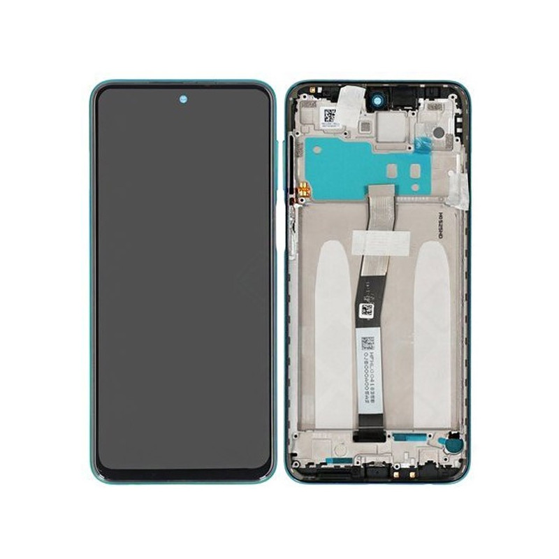 Xiaomi Redmi Note 9 Pro / Note 9S / Note 9 Pro Max / Note 10 Lite LCD displej + dotyková plocha + rám zelená - originál