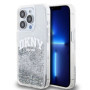 DKNY Liquid Glitter Arch Logo Fall für iPhone 14 Pro Max transparent