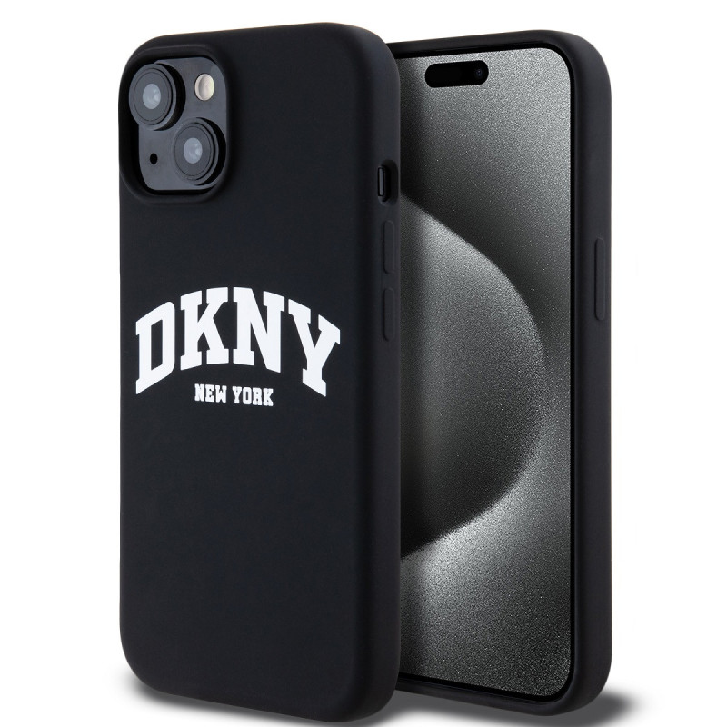 DKNY Liquid Silicone Arch Logo MagSafe pouzdro pro iPhone 11 černá
