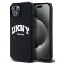 DKNY Liquid Silicone Arch Logo MagSafe Case for iPhone 14 black