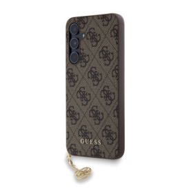 Guess 4G Charms Case for Samsung Galaxy A55 brown