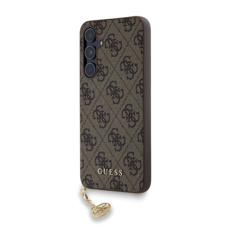 Guess 4G Charms Fall für Samsung Galaxy A55 braun