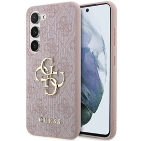 Guess PU 4G Metal Logo Case for Samsung Galaxy A55 5G pink