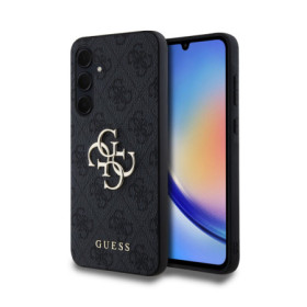 Guess PU 4G Metal Logo Case for Samsung Galaxy A35 5G gray