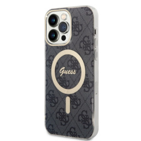 Guess IML 4G MagSafe pouzdro pro iPhone 14 Pro Max černá