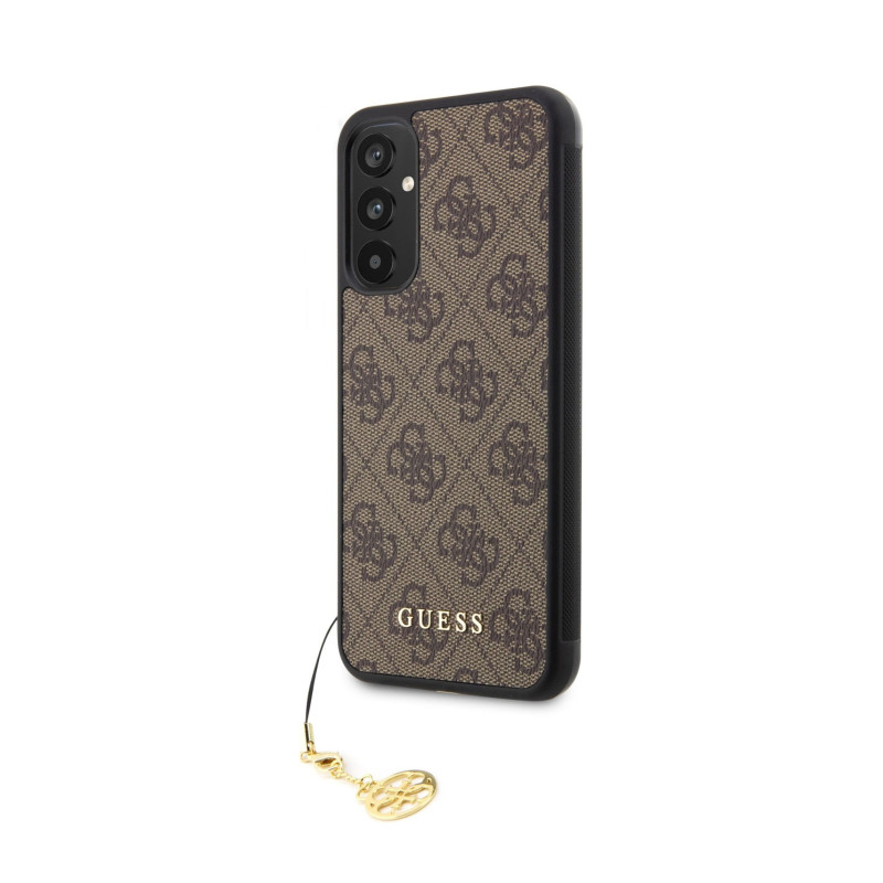 Guess 4G Charms Case for Samsung Galaxy A34 5G brown
