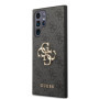 Guess PU 4G Metal Logo Case for Samsung Galaxy S23 Ultra grau