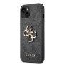 Guess PU 4G Metal Logo Case for iPhone 14 gray