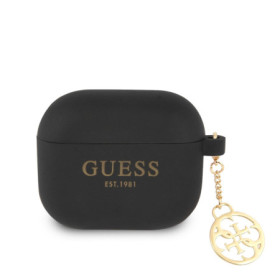Guess 4G Charms Silicone Fall für AirPods 3 schwarz