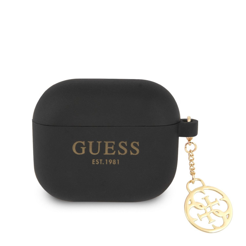 Guess 4G Charms Silicone Case for AirPods 3 black