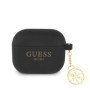 Guess 4G Charms Silicone pouzdro pro AirPods 3 černá