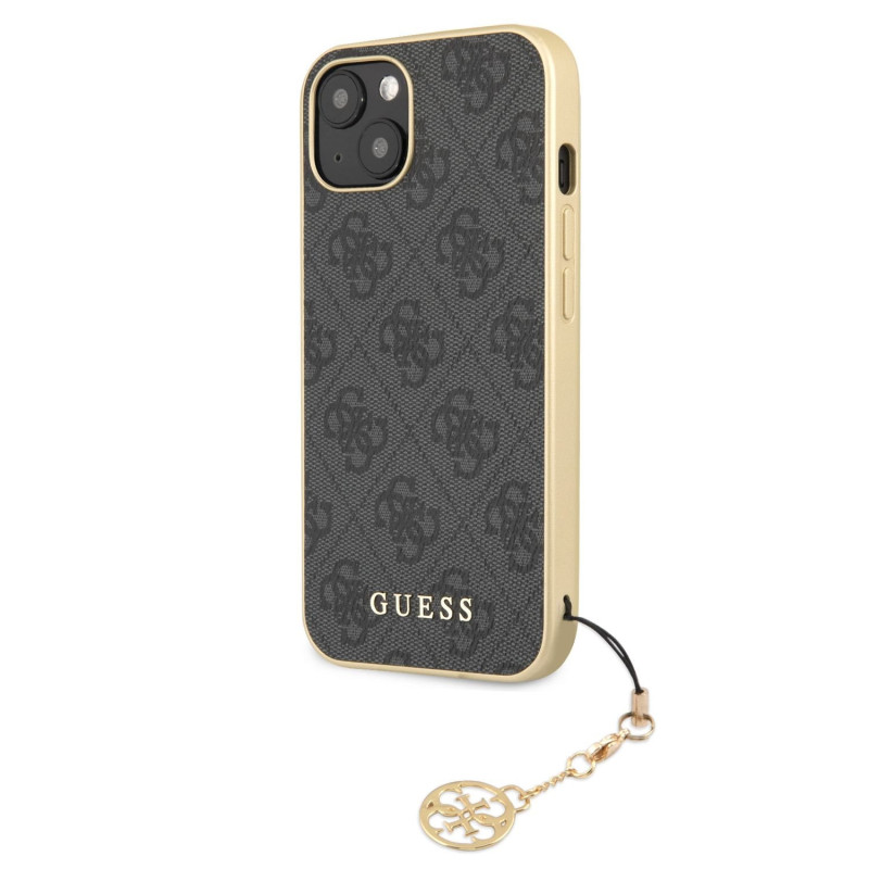 Guess 4G Charms Case for iPhone 13 grau