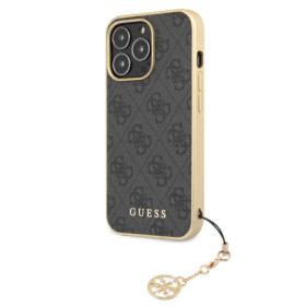 Guess 4G Charms Case for iPhone 13 Pro grau