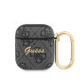 Guess 4G Script PC/PU Pouzdro pro Airpods 1/2 šedá