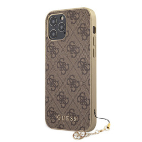 Guess 4G Charms Case for iPhone 12 Pro Max 6.7 brown