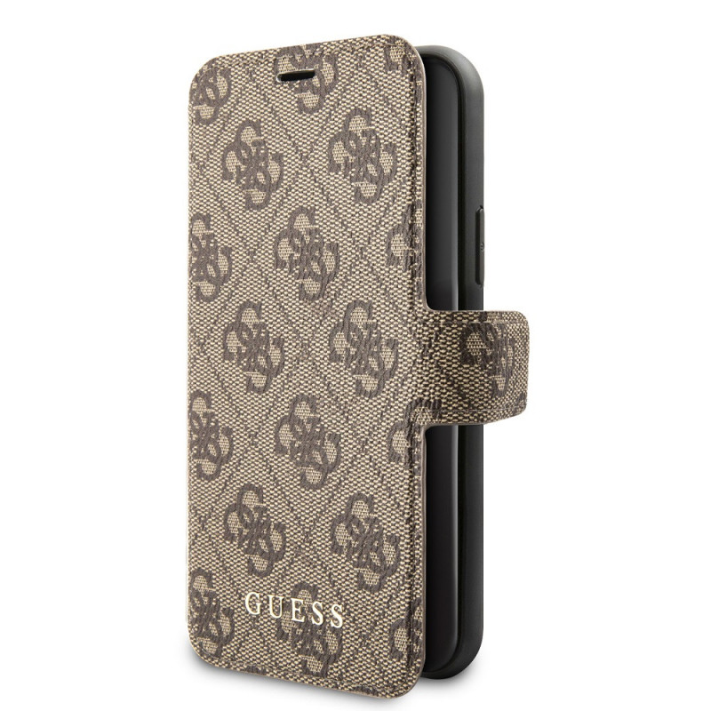 Guess 4G Book Case for iPhone 11 barna