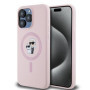 Karl Lagerfeld Liquid Silicone Karl and Choupette MagSafe Fall für iPhone 14 Pro Max pink