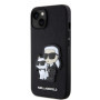 Karl Lagerfeld PU Saffiano Karl and Choupette NFT ügyében iPhone 13 fekete