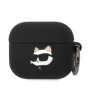 Karl Lagerfeld 3D Logo NFT Choupette Head Silicone pouzdro pro AirPods 3 černá