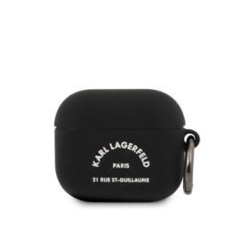 Karl Lagerfeld Rue St Guillaume Silicone Case for AirPods 3 black