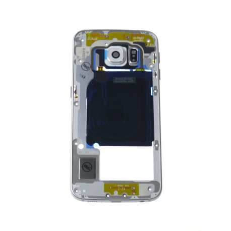 Samsung Galaxy S6 Edge G925F Rám stredový biela - originál