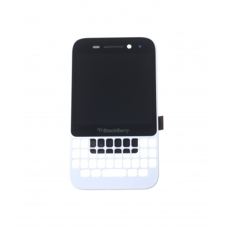 Blackberry Q5 LCD displej + dotyková plocha + rám biela