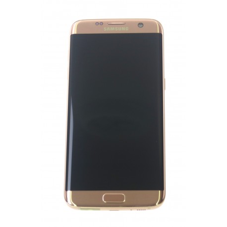 Samsung Galaxy S7 Edge G935F LCD displej + dotyková plocha + rám ružová - originál