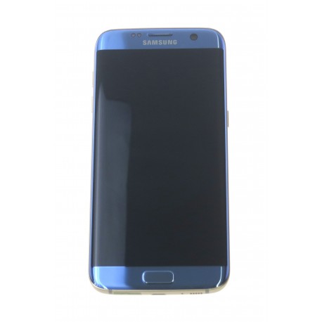 Samsung Galaxy S7 Edge G935F LCD displej + dotyková plocha + rám modrá - originál