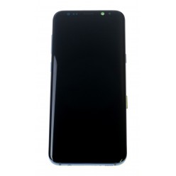 Samsung Galaxy S8 Plus G955F LCD kijelző + érintő +keret kék - eredeti