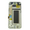 Samsung Galaxy S8 Plus G955F LCD displej + dotyková plocha + rám stříbrná - originál