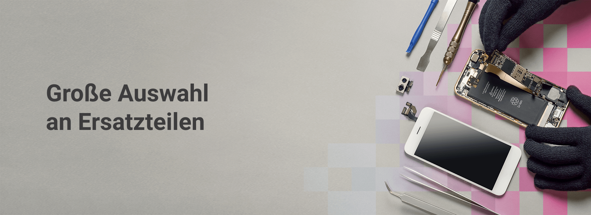 Große Auswahl an Ersatzteilen